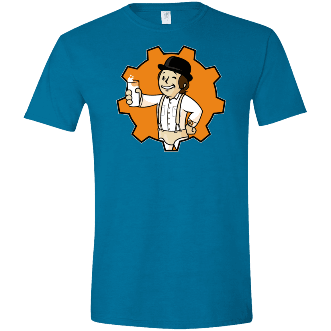 T-Shirts Antique Sapphire / S Nuka Milk Men's Semi-Fitted Softstyle