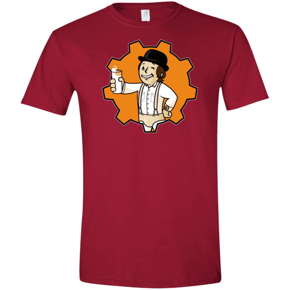 T-Shirts Cardinal Red / S Nuka Milk Men's Semi-Fitted Softstyle