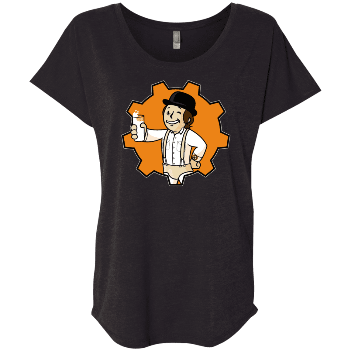 T-Shirts Vintage Black / X-Small Nuka Milk Triblend Dolman Sleeve