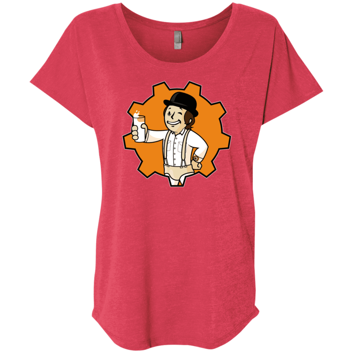 T-Shirts Vintage Red / X-Small Nuka Milk Triblend Dolman Sleeve