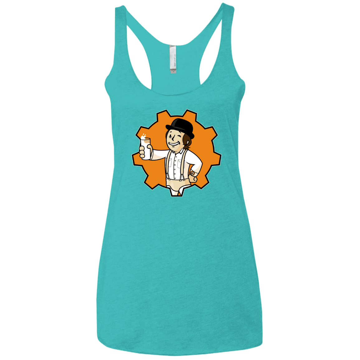 T-Shirts Tahiti Blue / X-Small Nuka Milk Women's Triblend Racerback Tank