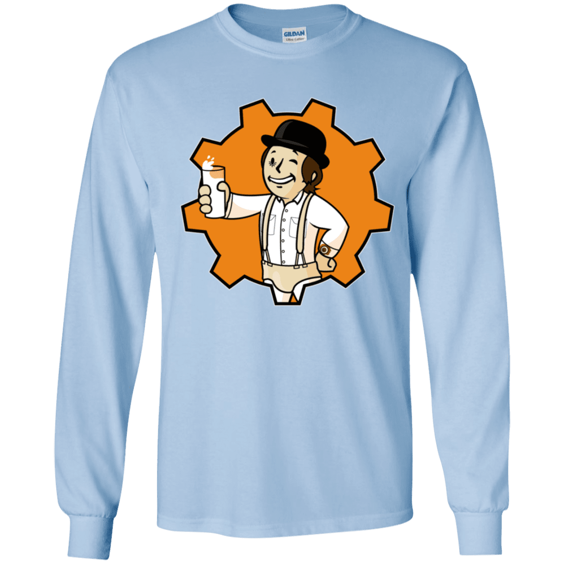 T-Shirts Light Blue / YS Nuka Milk Youth Long Sleeve T-Shirt