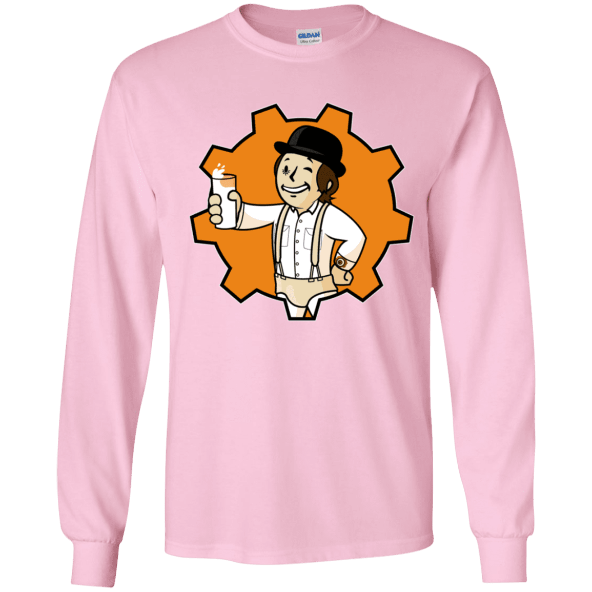 T-Shirts Light Pink / YS Nuka Milk Youth Long Sleeve T-Shirt