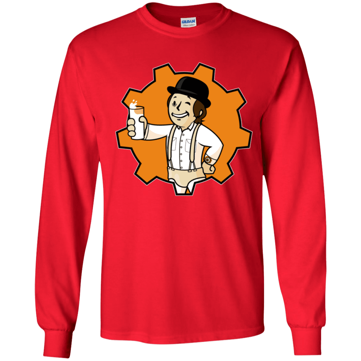 T-Shirts Red / YS Nuka Milk Youth Long Sleeve T-Shirt