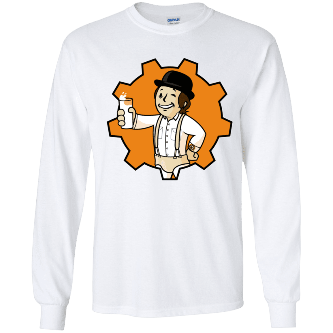 T-Shirts White / YS Nuka Milk Youth Long Sleeve T-Shirt