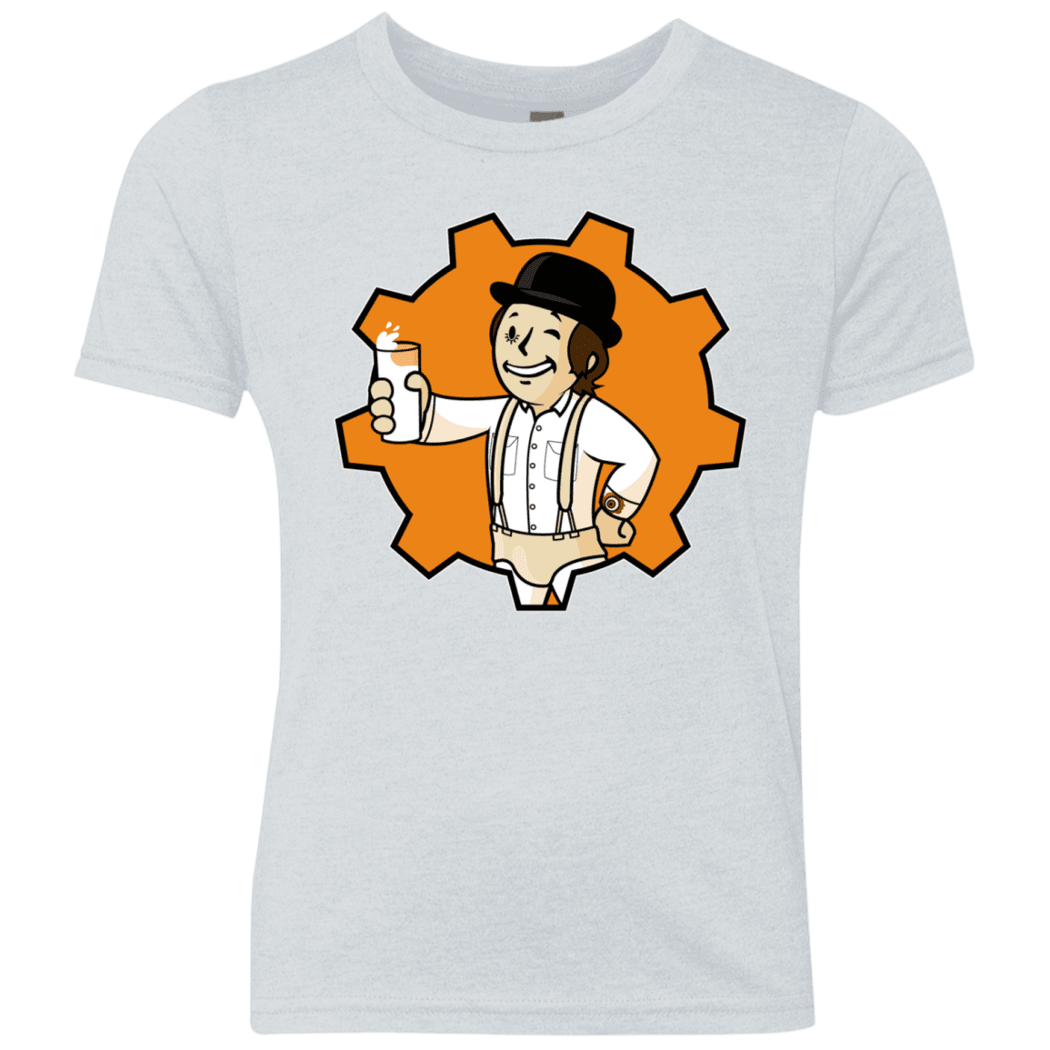 T-Shirts Heather White / YXS Nuka Milk Youth Triblend T-Shirt