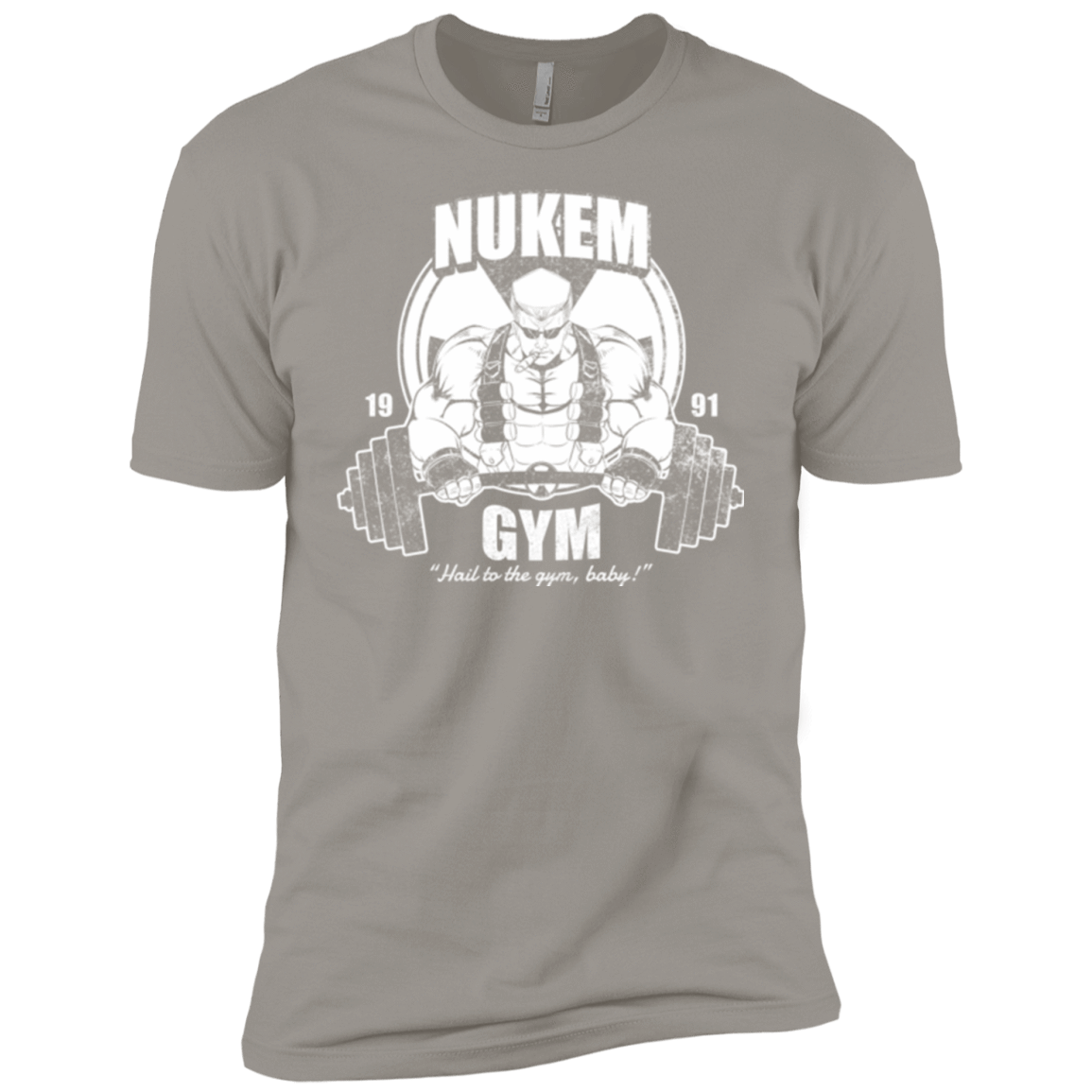 T-Shirts Light Grey / YXS Nukem Gym Boys Premium T-Shirt