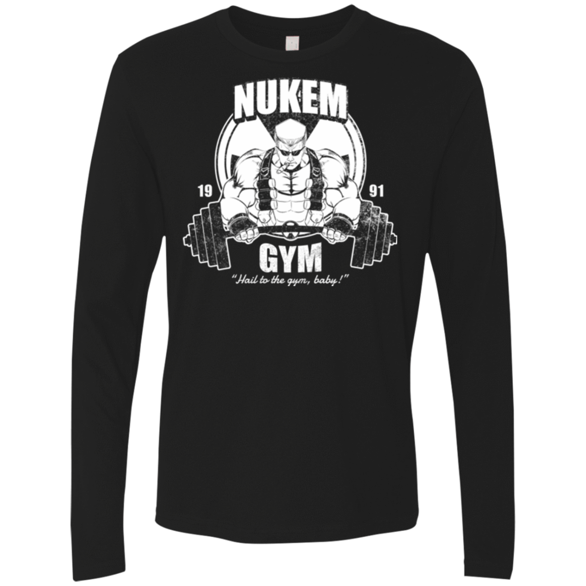 T-Shirts Black / Small Nukem Gym Men's Premium Long Sleeve