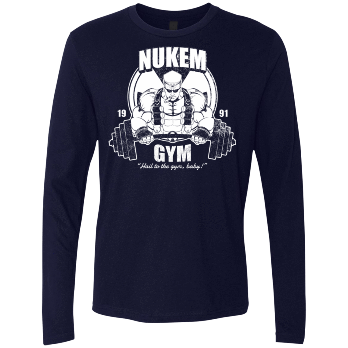 T-Shirts Midnight Navy / Small Nukem Gym Men's Premium Long Sleeve