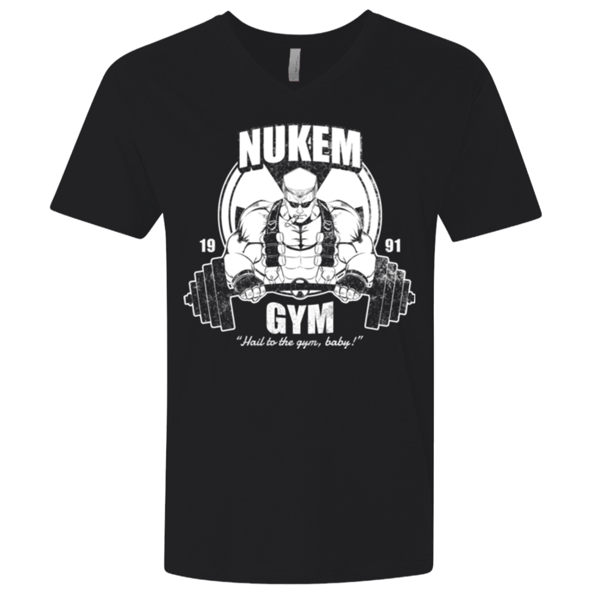 T-Shirts Black / X-Small Nukem Gym Men's Premium V-Neck