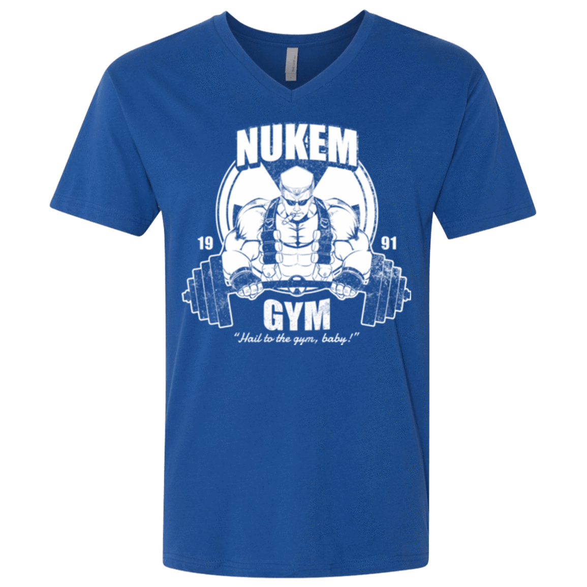 T-Shirts Royal / X-Small Nukem Gym Men's Premium V-Neck