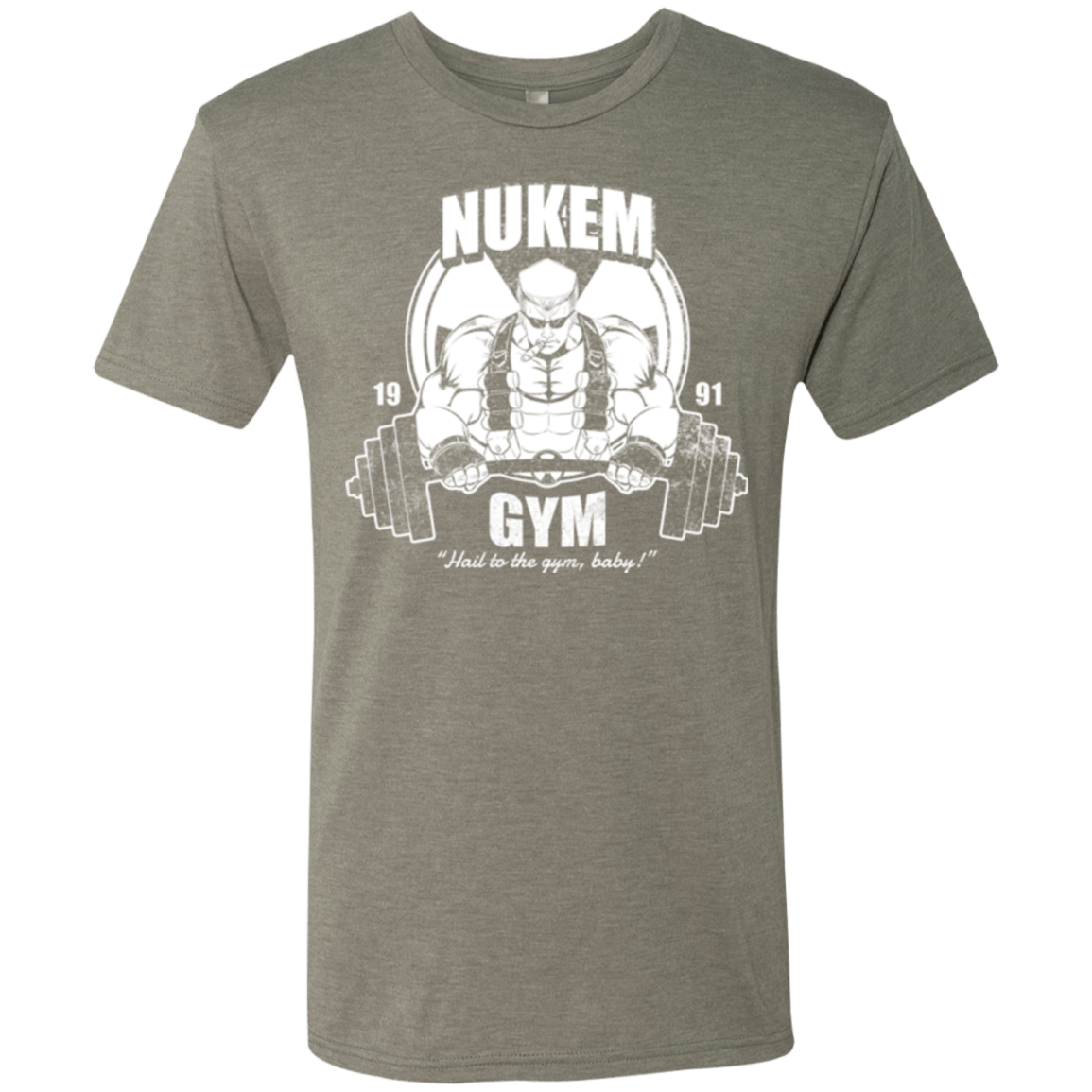 T-Shirts Venetian Grey / Small Nukem Gym Men's Triblend T-Shirt