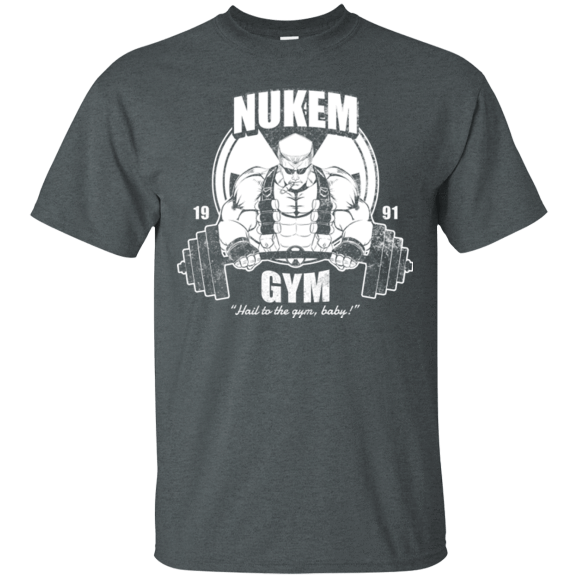 T-Shirts Dark Heather / Small Nukem Gym T-Shirt