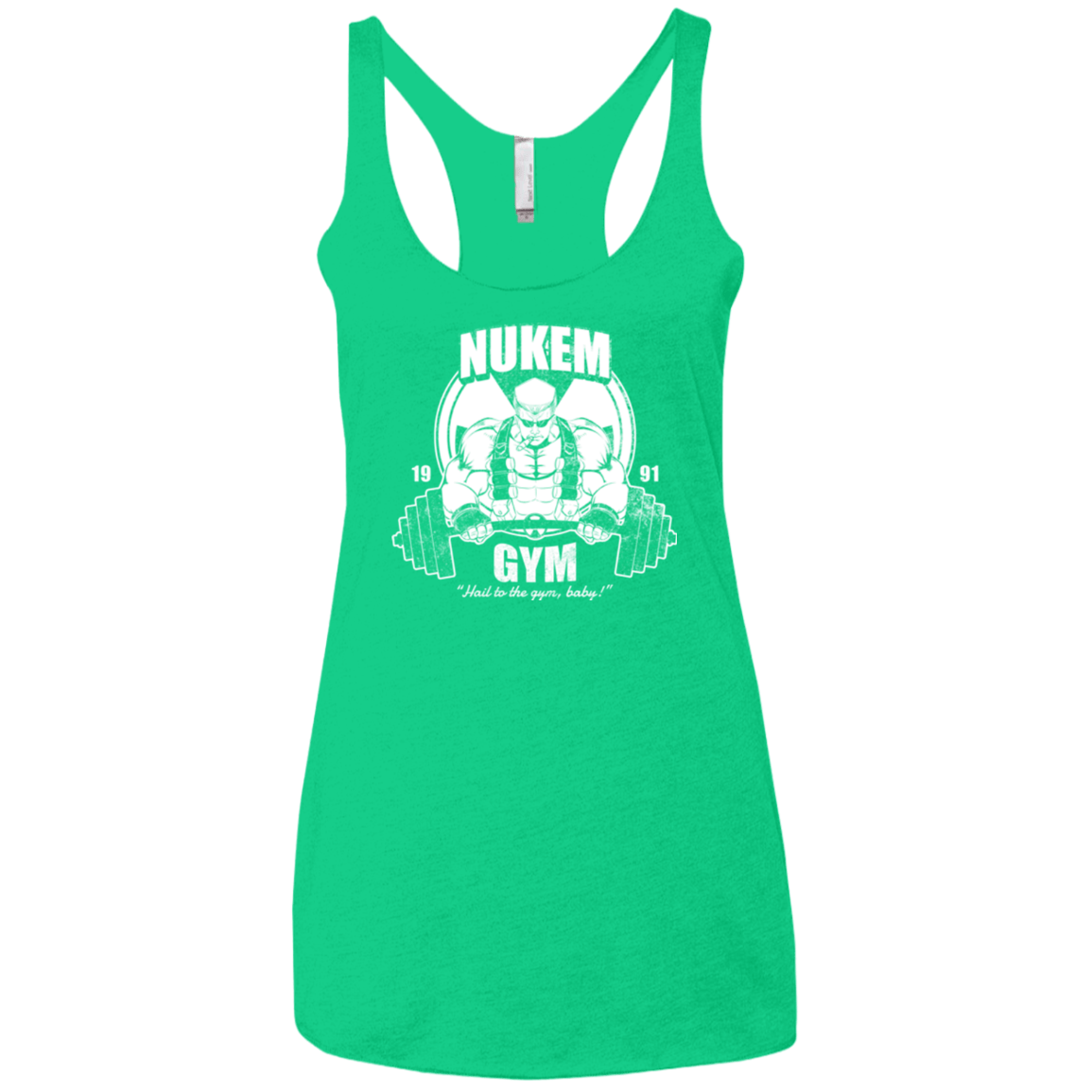 T-Shirts Envy / X-Small Nukem Gym Women's Triblend Racerback Tank