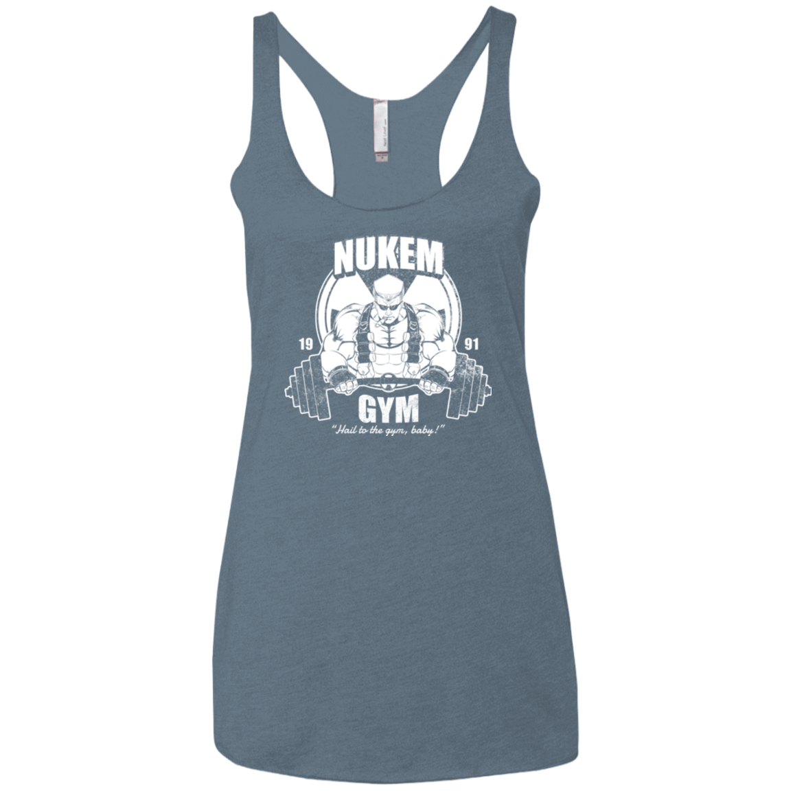 T-Shirts Indigo / X-Small Nukem Gym Women's Triblend Racerback Tank