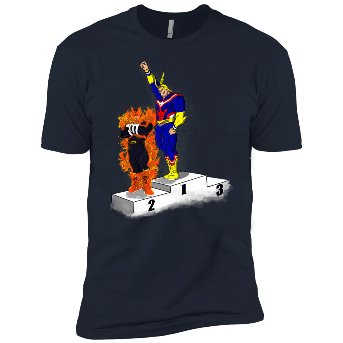 T-Shirts Midnight Navy / YXS Number One Boys Premium T-Shirt
