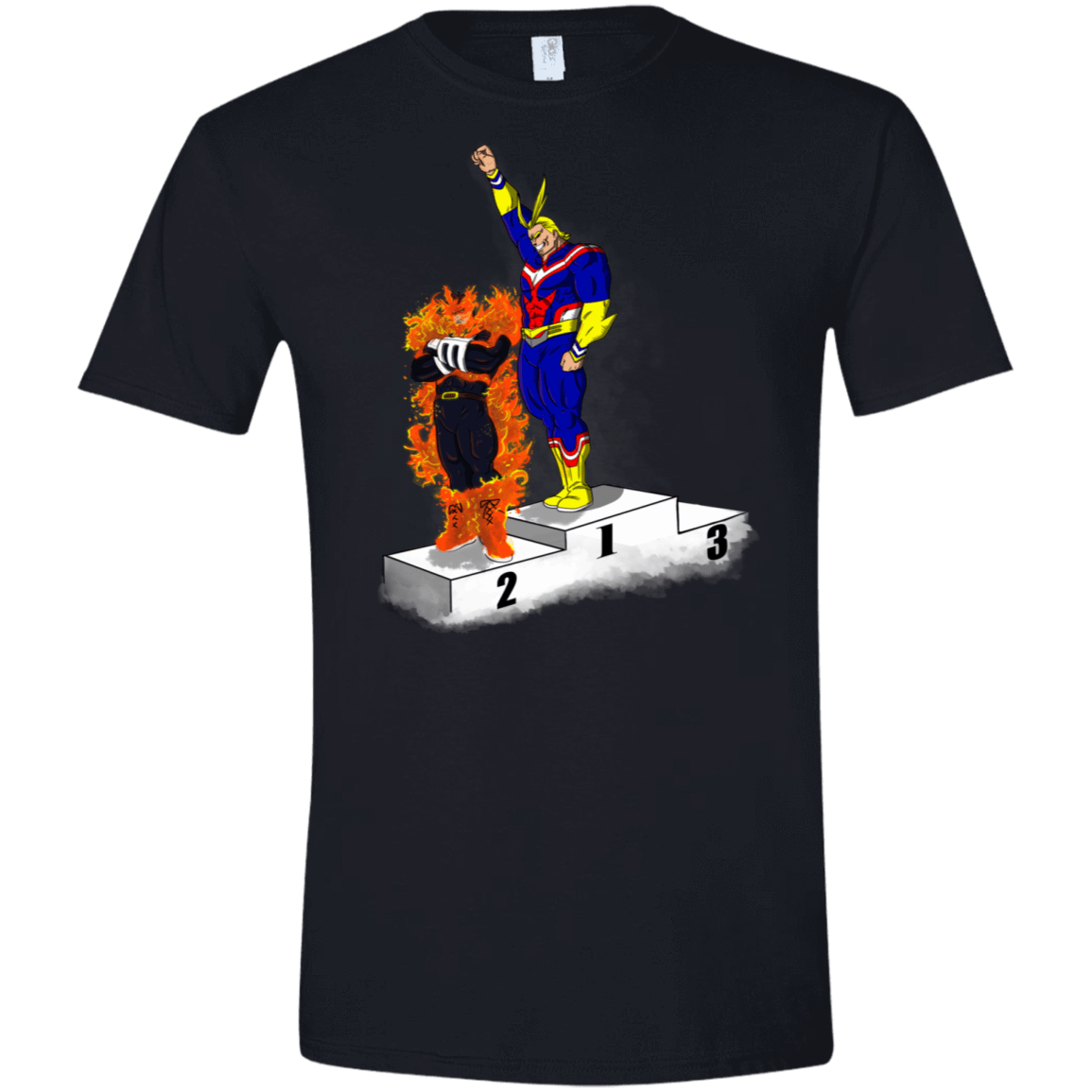 T-Shirts Black / X-Small Number One Men's Semi-Fitted Softstyle