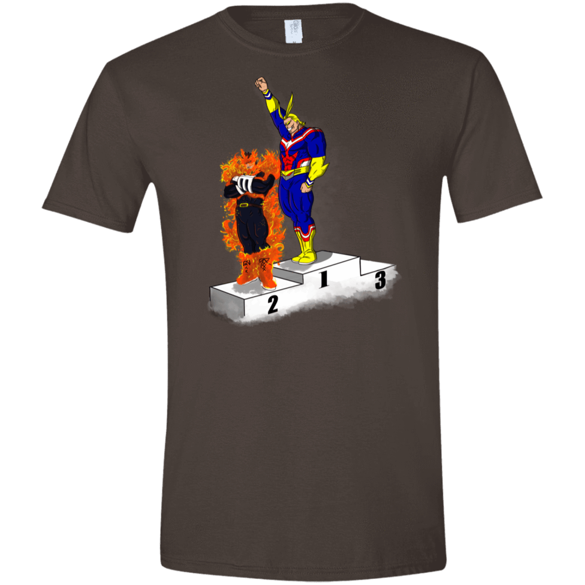 T-Shirts Dark Chocolate / S Number One Men's Semi-Fitted Softstyle