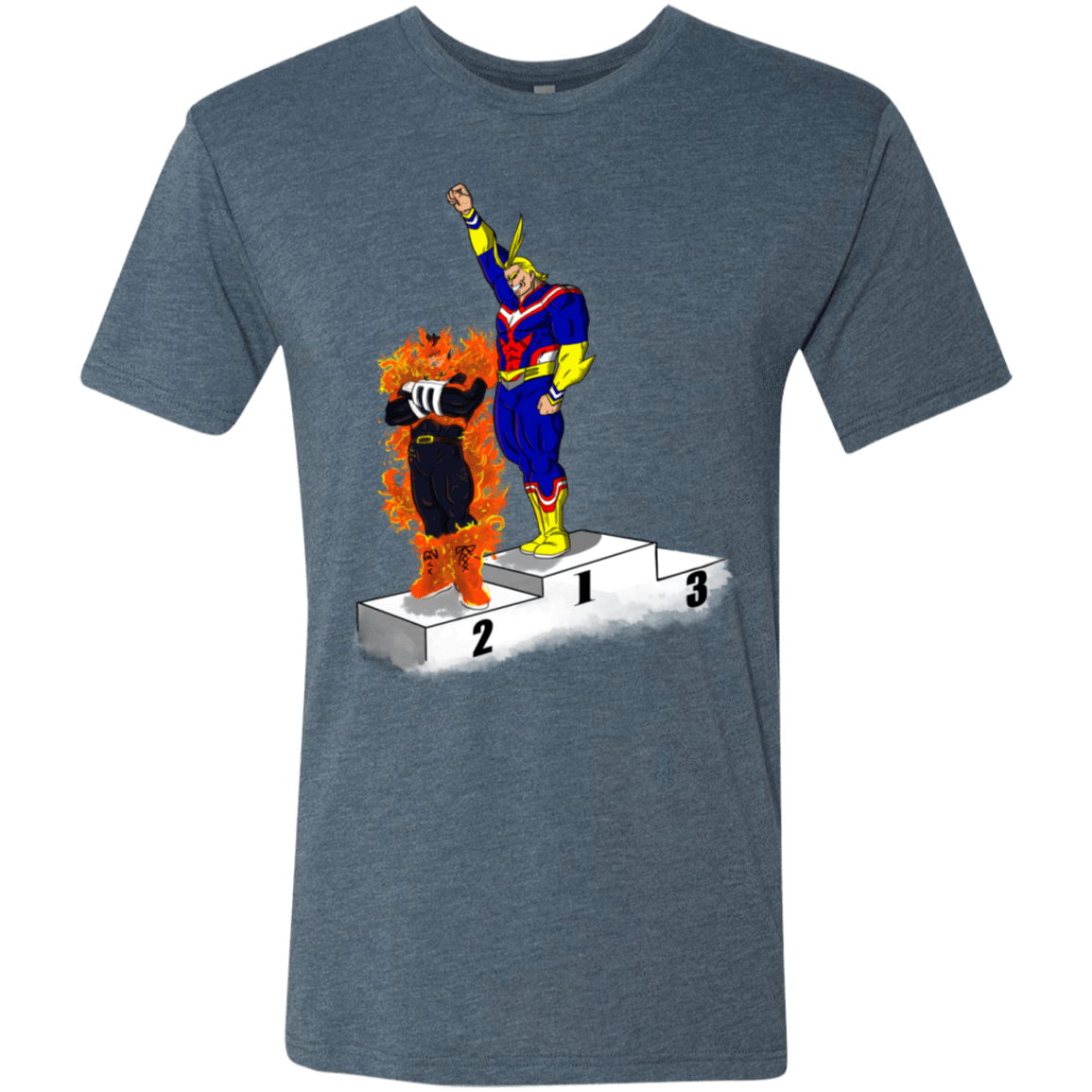 T-Shirts Indigo / S Number One Men's Triblend T-Shirt