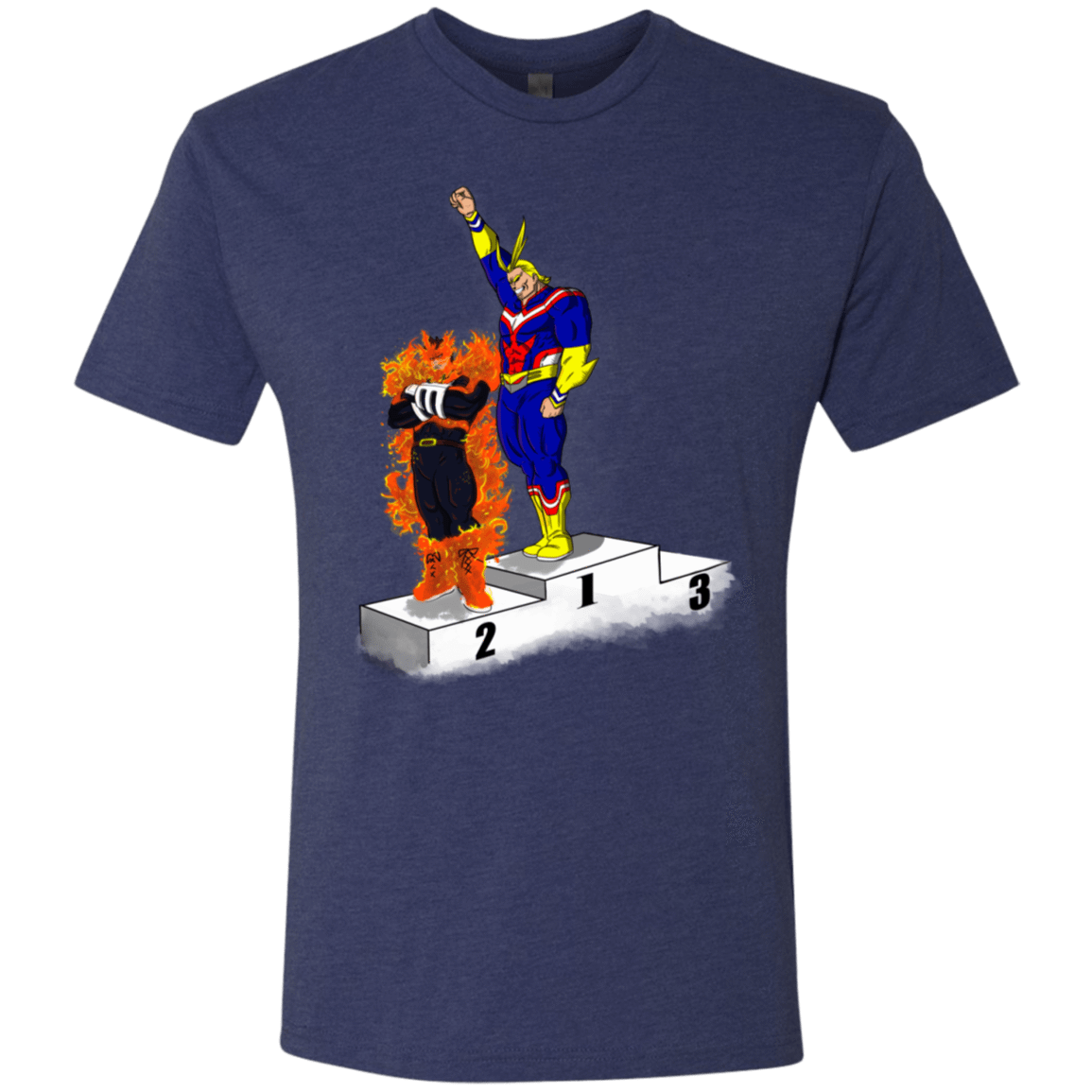 T-Shirts Vintage Navy / S Number One Men's Triblend T-Shirt