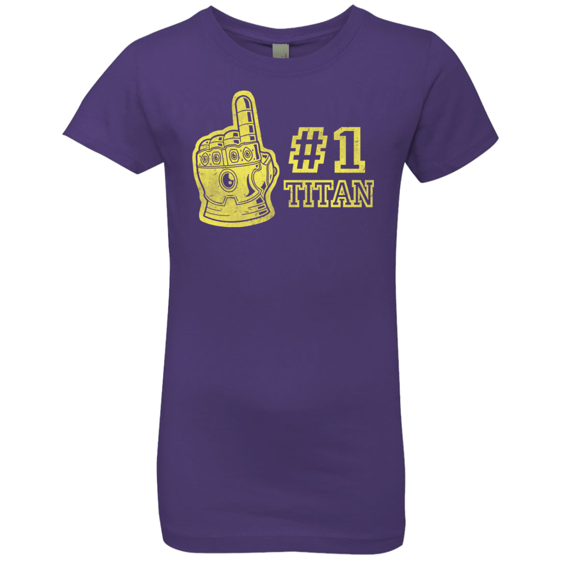 T-Shirts Purple Rush / YXS Number One Titan Girls Premium T-Shirt