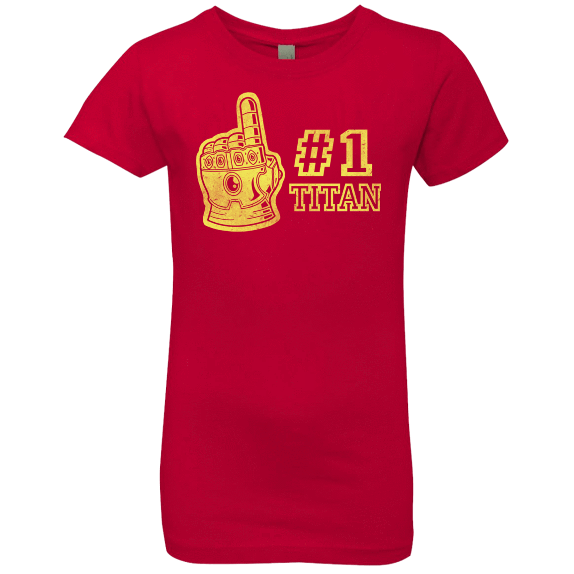 T-Shirts Red / YXS Number One Titan Girls Premium T-Shirt
