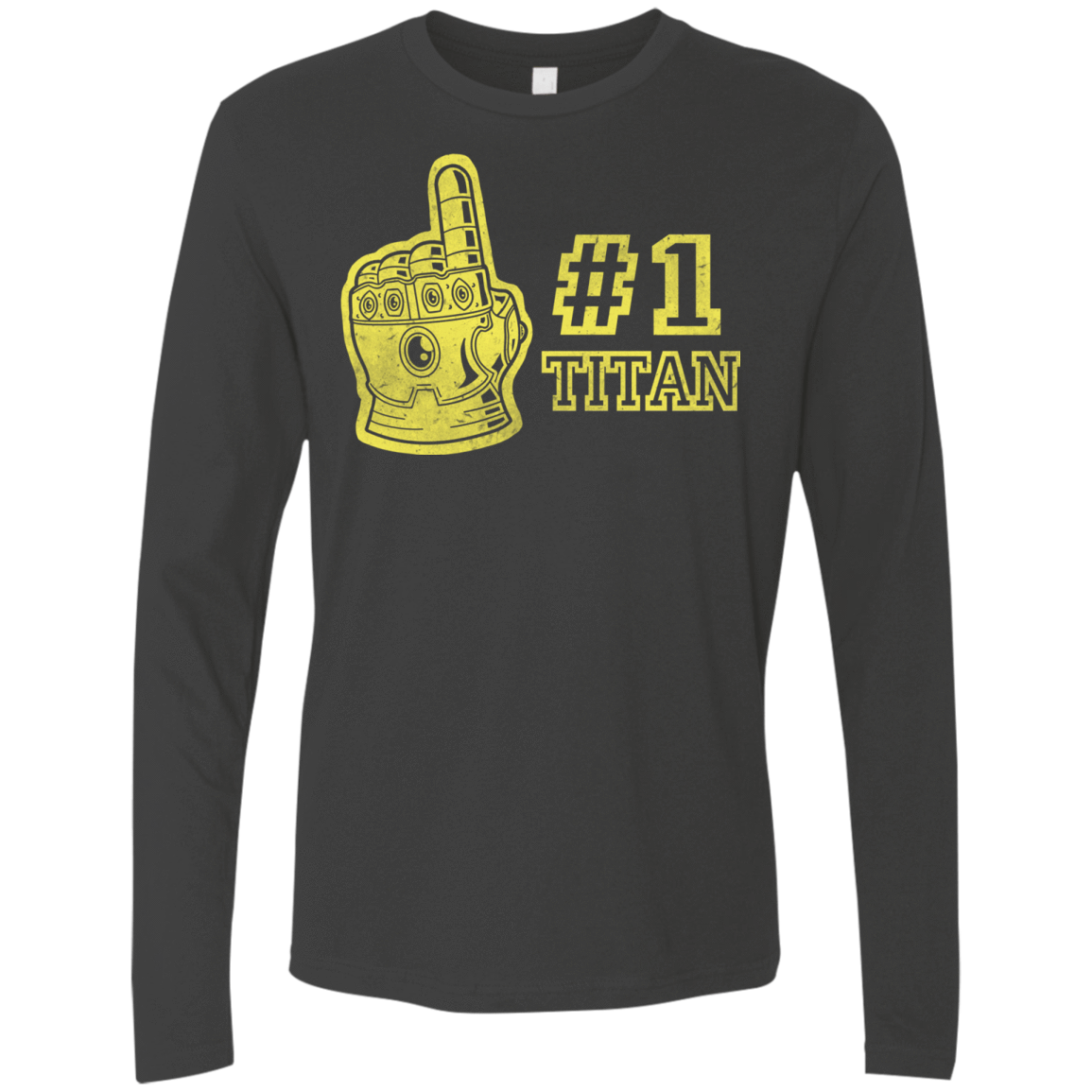 T-Shirts Heavy Metal / S Number One Titan Men's Premium Long Sleeve