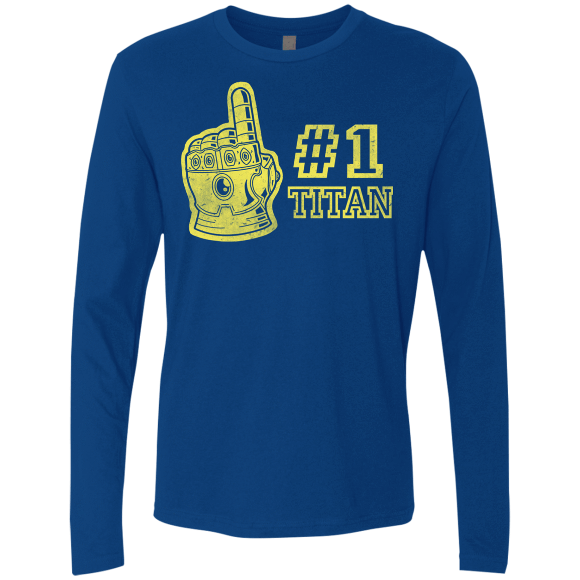 T-Shirts Royal / S Number One Titan Men's Premium Long Sleeve