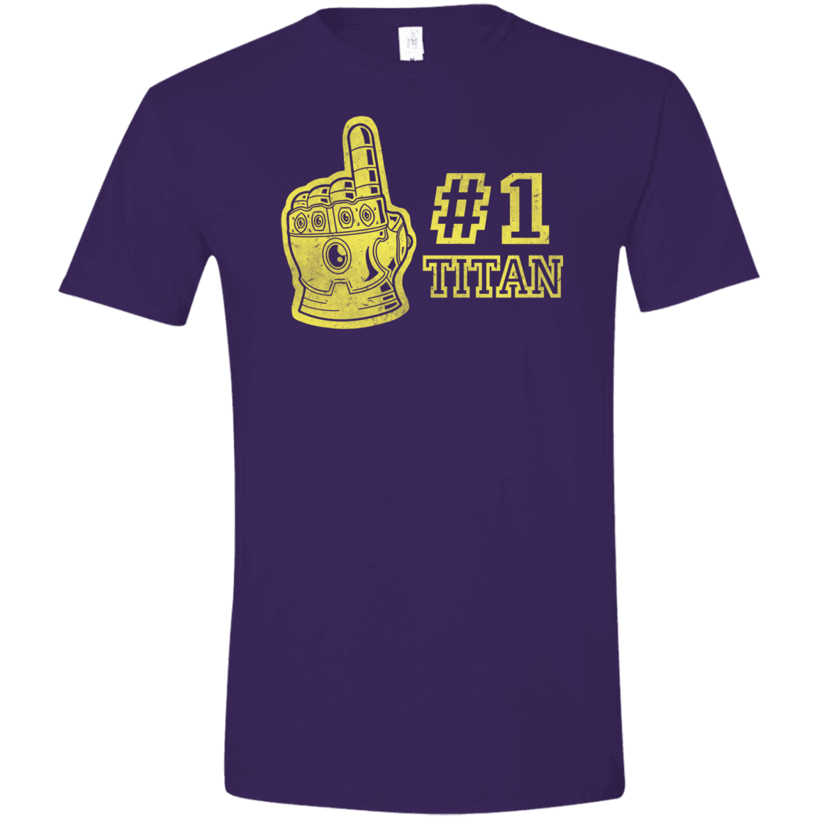 T-Shirts Purple / S Number One Titan Men's Semi-Fitted Softstyle