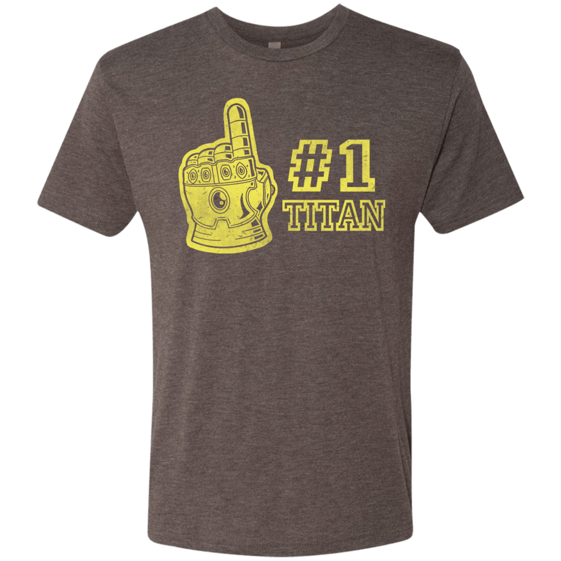 T-Shirts Macchiato / S Number One Titan Men's Triblend T-Shirt