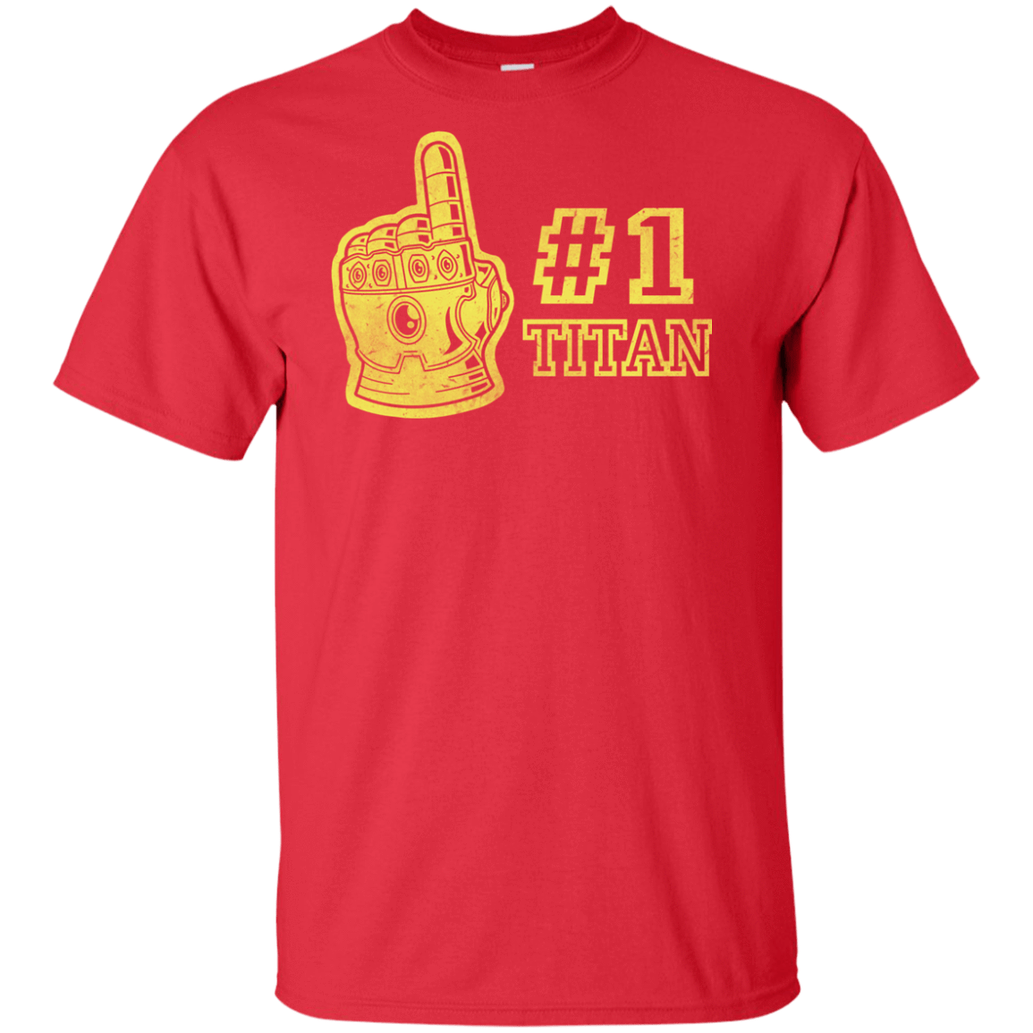 T-Shirts Red / XLT Number One Titan Tall T-Shirt