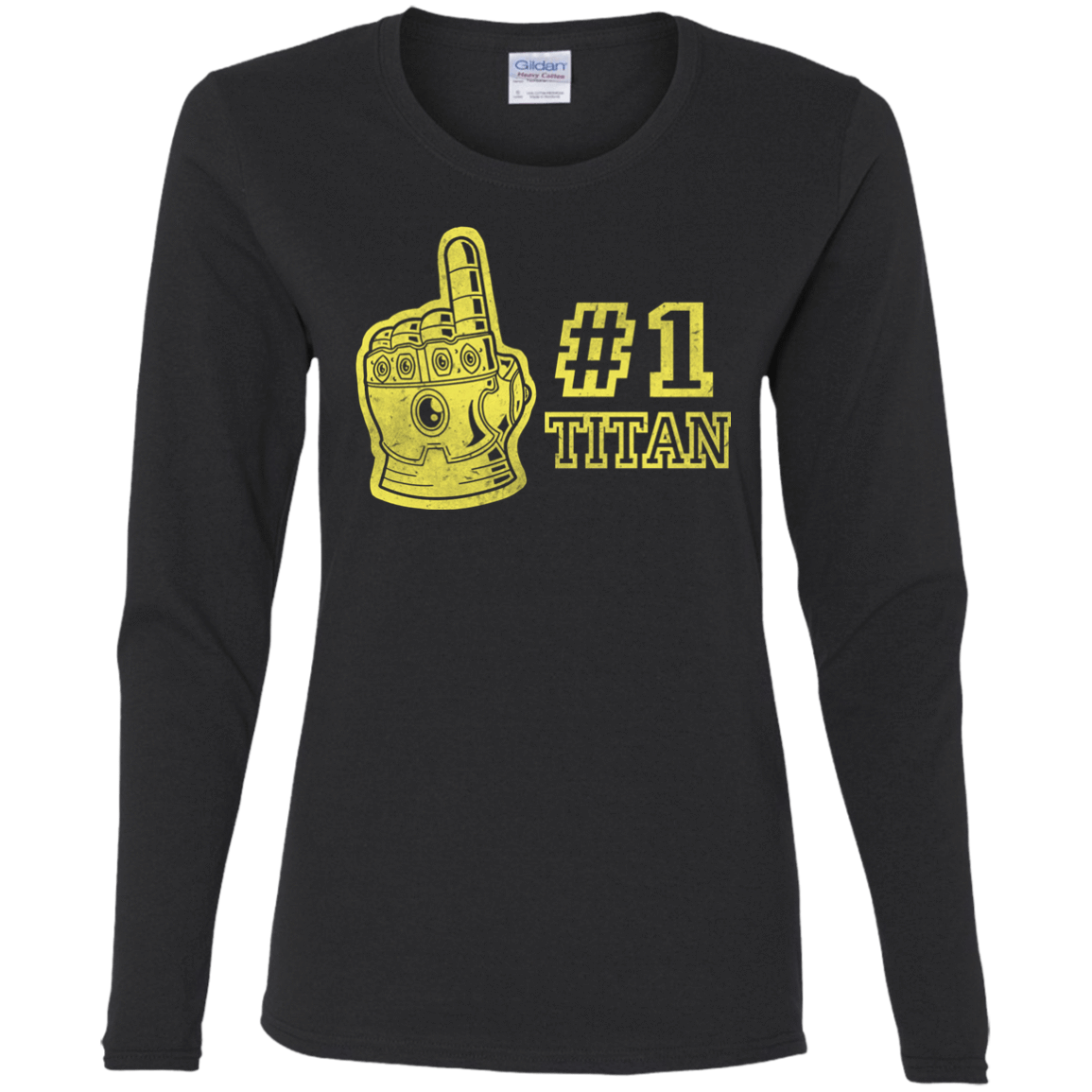 T-Shirts Black / S Number One Titan Women's Long Sleeve T-Shirt