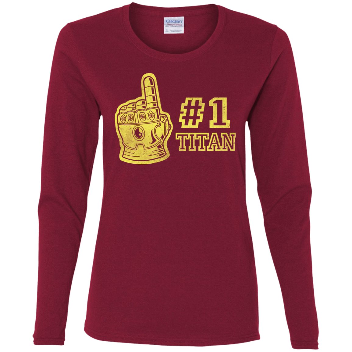 T-Shirts Cardinal / S Number One Titan Women's Long Sleeve T-Shirt