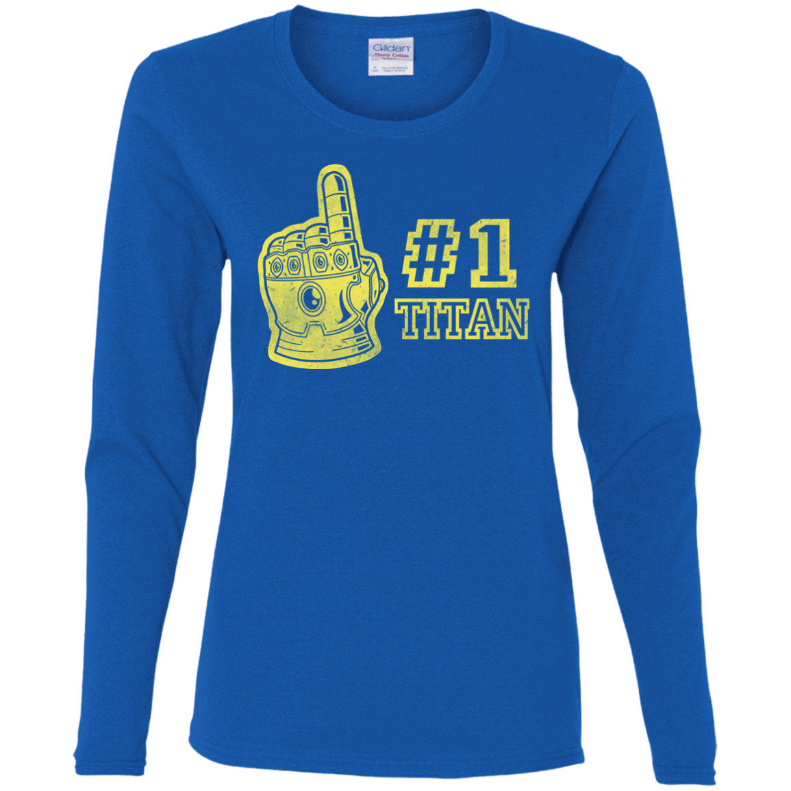 T-Shirts Royal / S Number One Titan Women's Long Sleeve T-Shirt