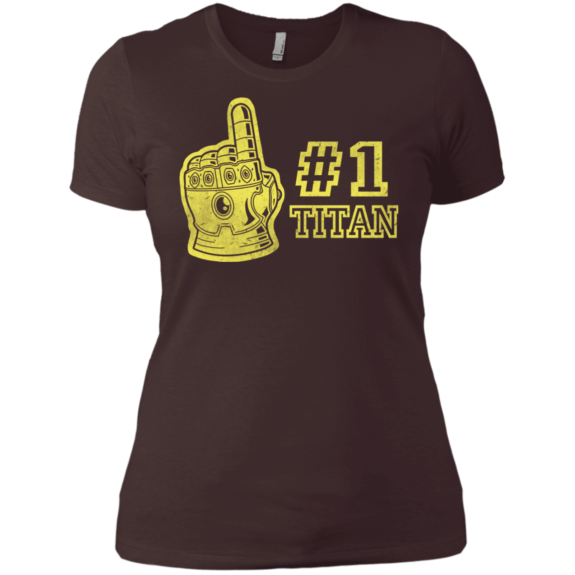 T-Shirts Dark Chocolate / X-Small Number One Titan Women's Premium T-Shirt