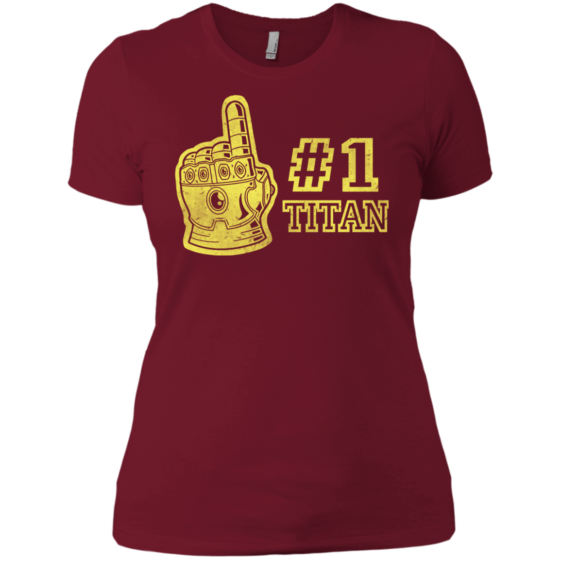 T-Shirts Scarlet / X-Small Number One Titan Women's Premium T-Shirt