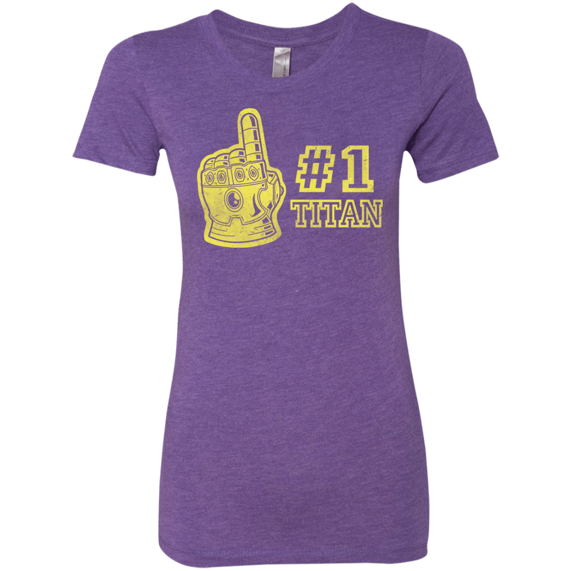 T-Shirts Purple Rush / S Number One Titan Women's Triblend T-Shirt