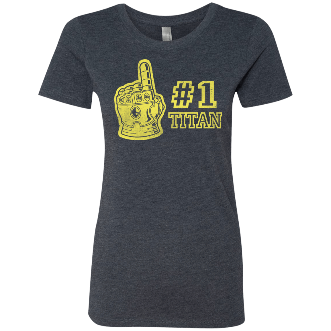 T-Shirts Vintage Navy / S Number One Titan Women's Triblend T-Shirt