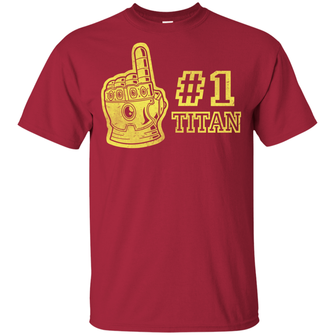 T-Shirts Cardinal / YXS Number One Titan Youth T-Shirt