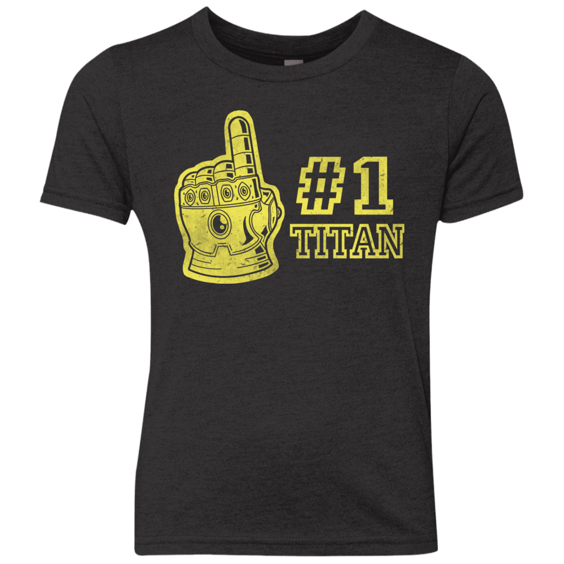 T-Shirts Vintage Black / YXS Number One Titan Youth Triblend T-Shirt