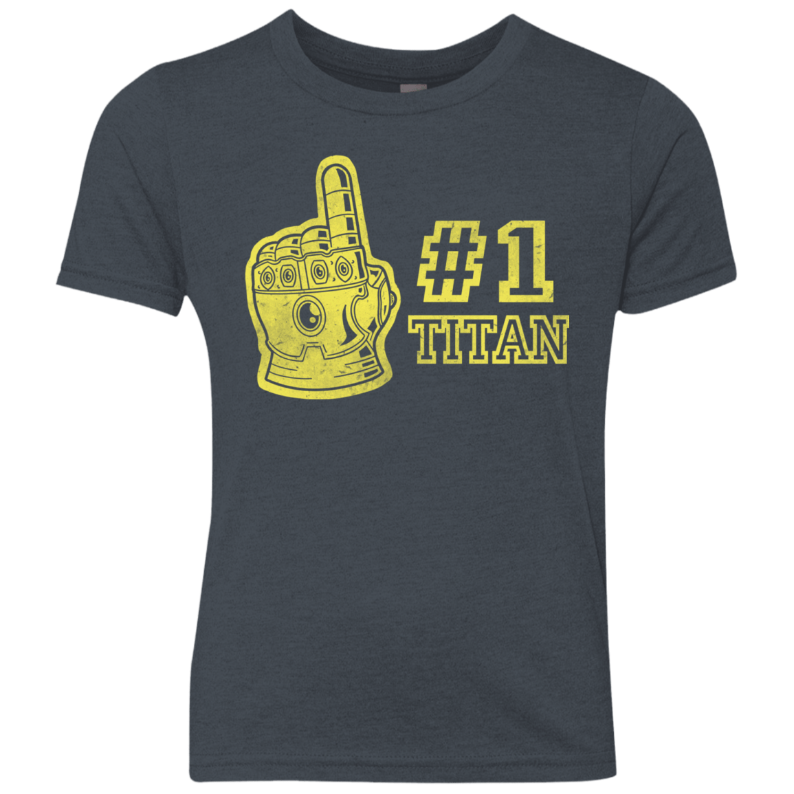 T-Shirts Vintage Navy / YXS Number One Titan Youth Triblend T-Shirt