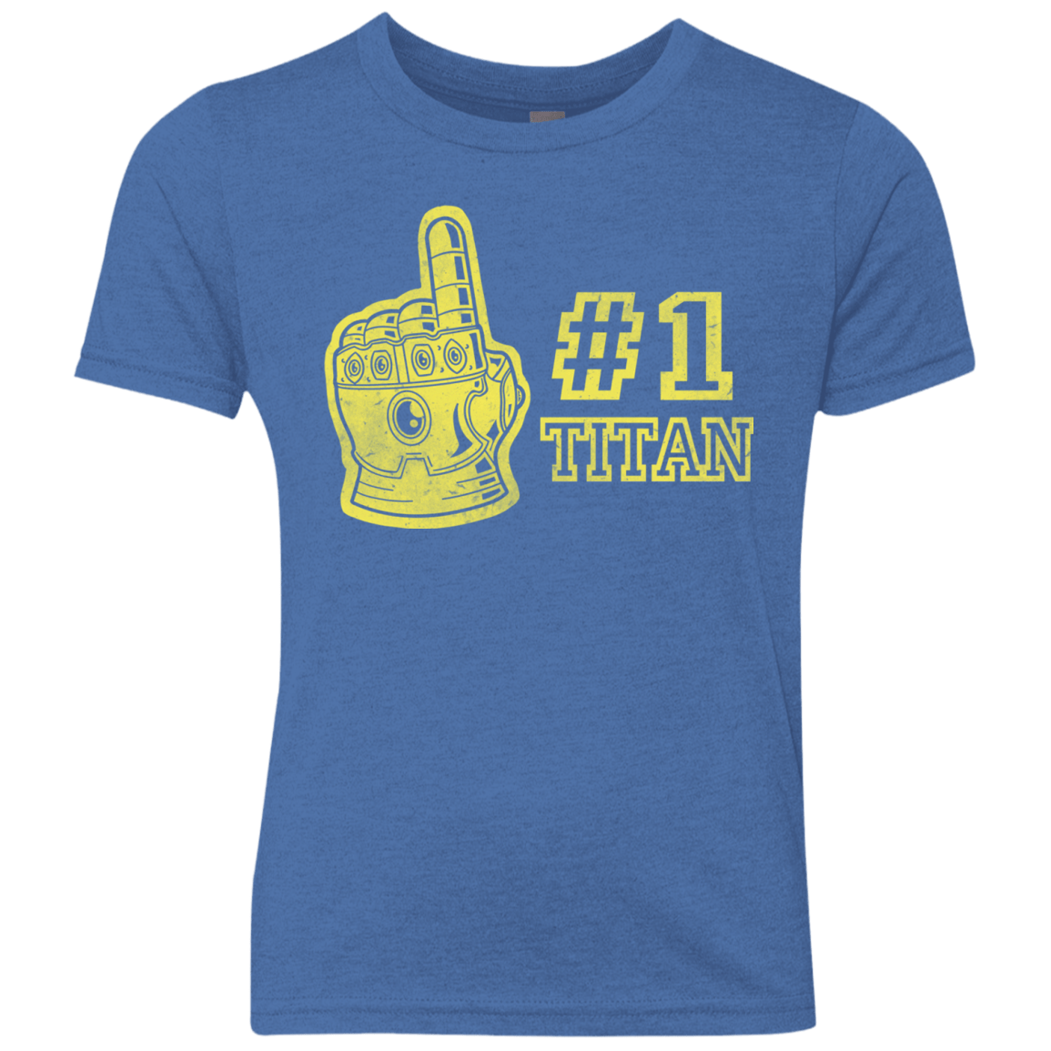 T-Shirts Vintage Royal / YXS Number One Titan Youth Triblend T-Shirt