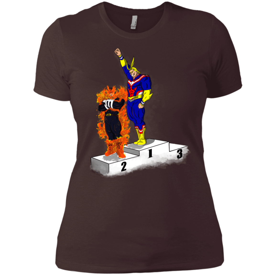 T-Shirts Dark Chocolate / X-Small Number One Women's Premium T-Shirt