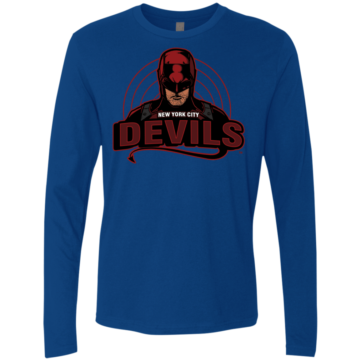 T-Shirts Royal / S NYC Devils Men's Premium Long Sleeve