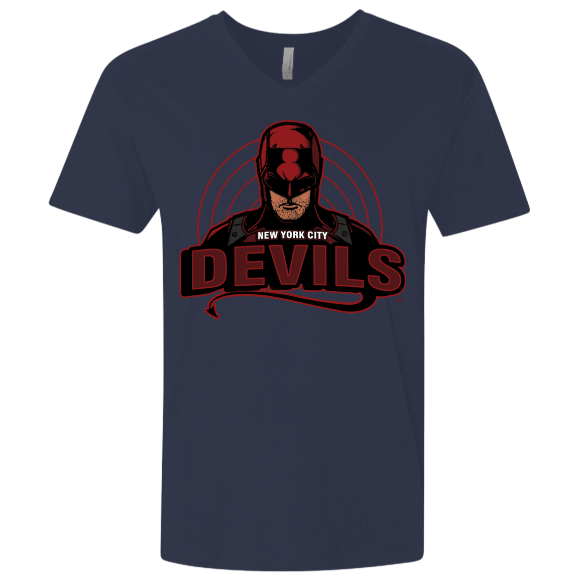 T-Shirts Midnight Navy / X-Small NYC Devils Men's Premium V-Neck