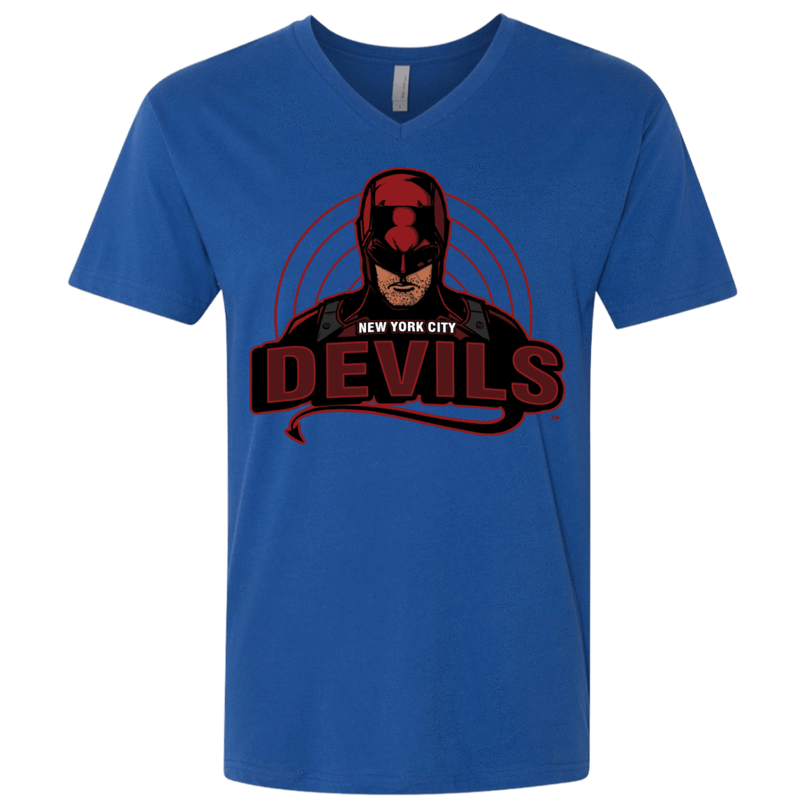 T-Shirts Royal / X-Small NYC Devils Men's Premium V-Neck