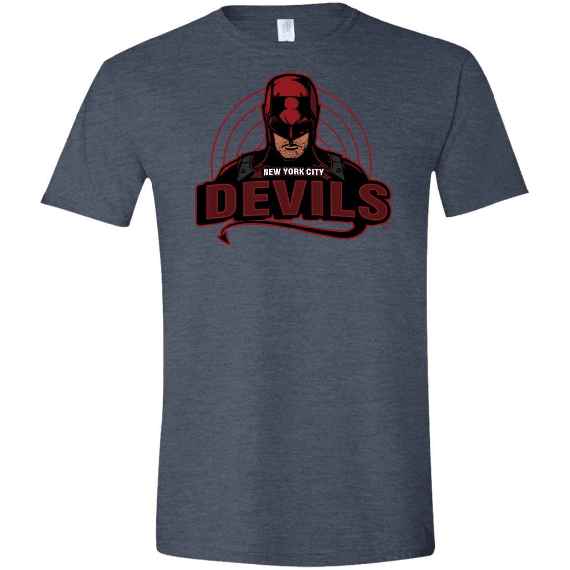 T-Shirts Heather Navy / S NYC Devils Men's Semi-Fitted Softstyle