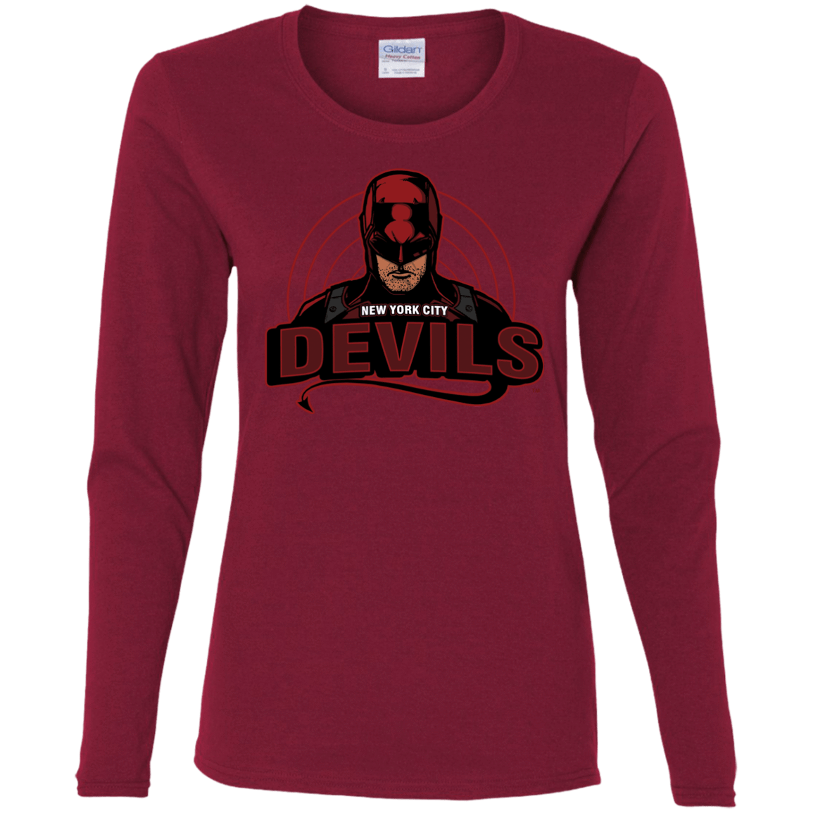 T-Shirts Cardinal / S NYC Devils Women's Long Sleeve T-Shirt