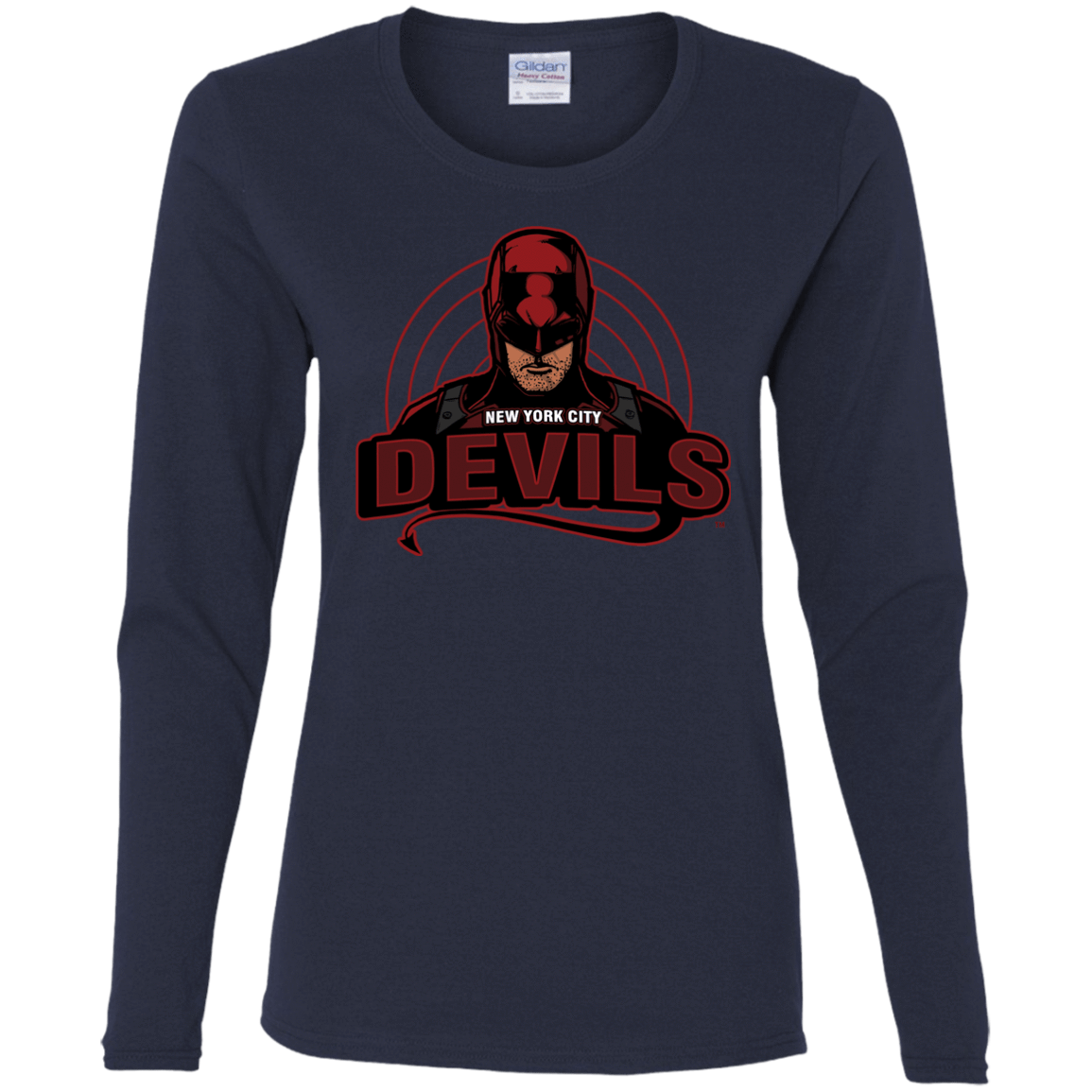T-Shirts Navy / S NYC Devils Women's Long Sleeve T-Shirt