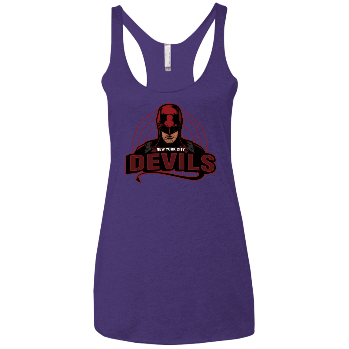 T-Shirts Purple Rush / X-Small NYC Devils Women's Triblend Racerback Tank